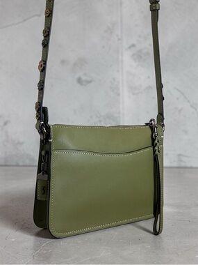 COACH 1941 Tea Rose Soho Glovetanned Leather Wristlet/Crossbody Bag